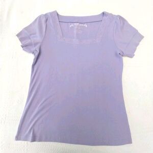 LA Blues Shirt Stretch Size Large Purple #B056